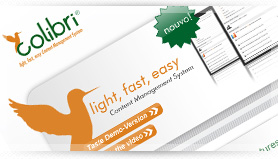 Colibri, Content Management System